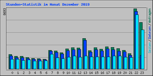Stunden-Statistik im Monat Dezember 2019