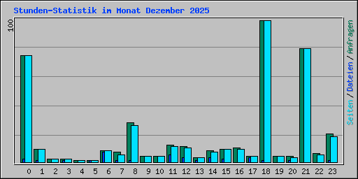 Stunden-Statistik im Monat Dezember 2025